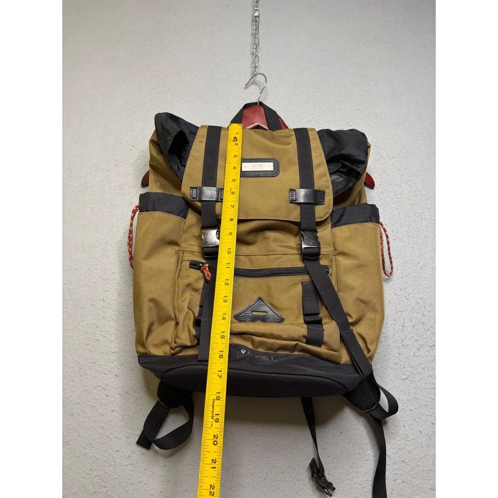 Gobi Rucksack Backpack Unisex Large Tan Black Rugged Outdoor Hiking Bag